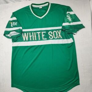 Chicago White Sox Shirt Mens XL Green Irish Baseball Shamrock Miller Lite SGA